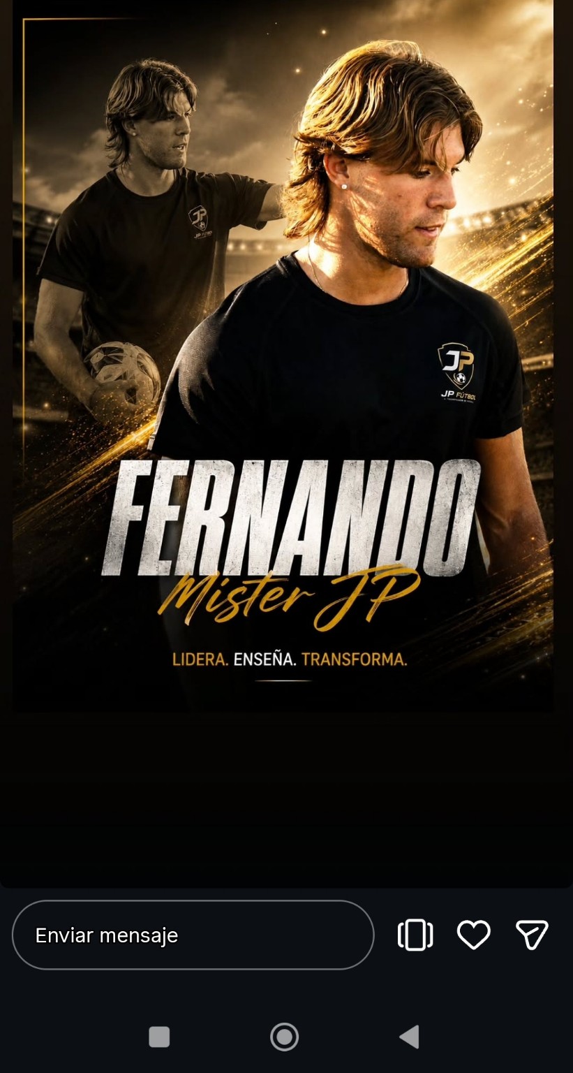 Fernando, entrenador de JP Fútbol